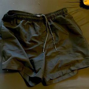 Black size large mens swim suit